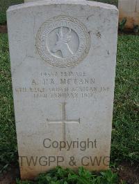 Dar Es Salaam War Cemetery - McCann, A J A